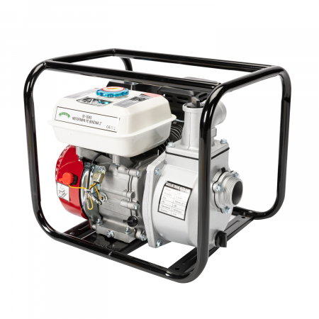 Motopompa Micul Fermier GF-0245, 5.4 CP, 196 CC, 4 timpi, 30 m3/h debit, 2" diametru racord, 23 m adancime refulare, 7 m adancime absorbtie, 3.6 l. benzina [2]