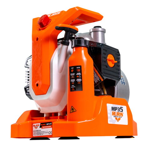 Motopompă RURIS MP35, 2 CP, 52 cc, debit 10-15 m³/h, racord 1.5 inch [2]