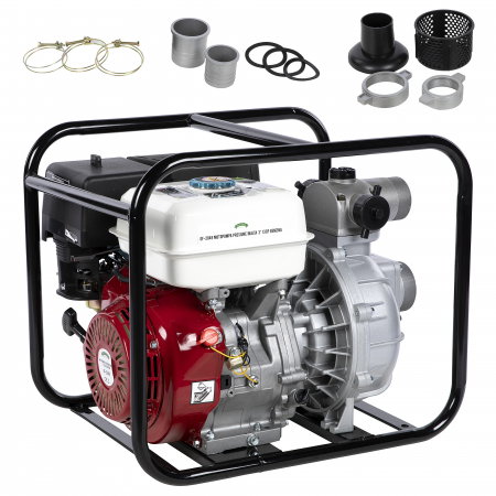 Motopompa presiune inalta Micul Fermier GF-2049  admisie 3 toli, refulare o iesire 2 toli, doua iesiri de 1,5 toli 13HP benzina [4]