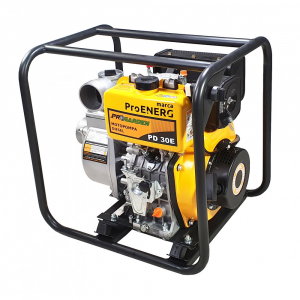 Motopompe - ProGARDEN PD30E motopompa 3"/75mm, diesel, apa curata, pornire electrica