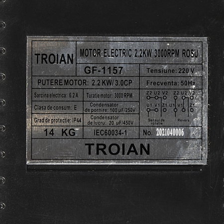 Motor electric micul fermier GF-1157 2.2 kw 3000rpm TROIAN ROSU [1]