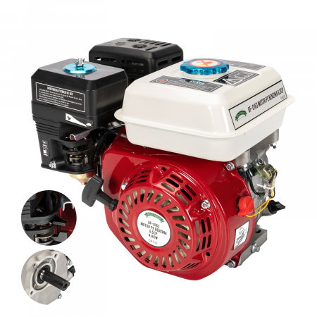 Motoare termice - Motor pe benzina 6.5 CP cu ax orizontal Micul Fermier GF-0163
