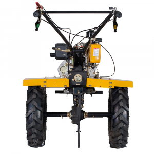 Motosapa ProGarden HS1100B 9CP diesel + remorca 400 kg + roti metalice mari + ulei motor si transmisie [3]