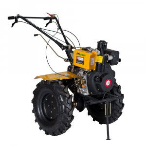 Motosape si motocultoare - Motosapa ProGarden HS1100B 9CP diesel + remorca 400 kg + roti metalice mari + ulei motor si transmisie