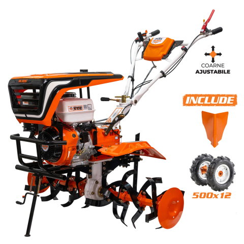 Motosape si motocultoare - Motosapatoare RURIS 915K benzina 15CP + roti cauciuc 5.00-12 + rarita