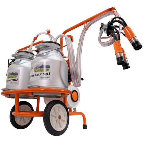 Mulgatoare RURIS Fagaras Lact 901 550 W, 2 posturi, Capacitate bidon: 2x30l, aluminiu [4]