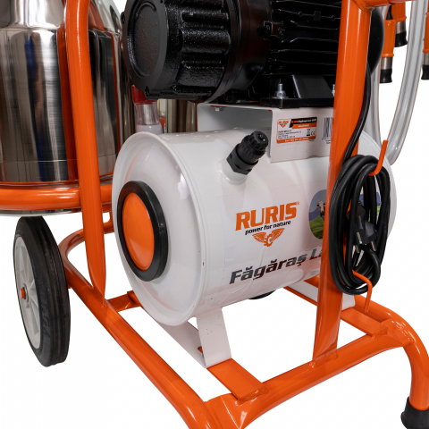 Mulgatoare RURIS Fagaras Lact 902 550 W, 2 posturi, Capacitate bidon: 2x30l, aluminiu [5]