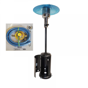 Incalzire si climatizare - Pachet Incalzitor terasa Zobo H1207G + Kit regulator gaz GPL 1/2 cu furtun si 2 coliere