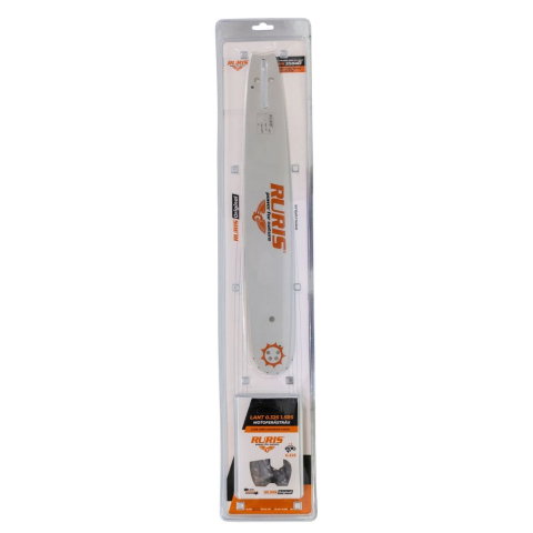 Accesorii curte si gradina - Pachet lama si lant drujba RURIS 35040 - sina 40 cm + lant 0.325” compatibil RURIS 367, RM450, DAC 456RS