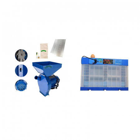 Pachet moara electrica pentru uruiala si cereale MF GF-0063 cu sac si cuva mare, Cupru, 2.5 KW, 200 kg/h, 4 site incluse cu incubator automat 128 oua [0]