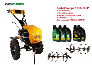 Motosape si motocultoare - Pachet motocultor Campo 1853, benzina, EURO5, 18CP, 2+1 trepte, ulei motor si transmisie incluse