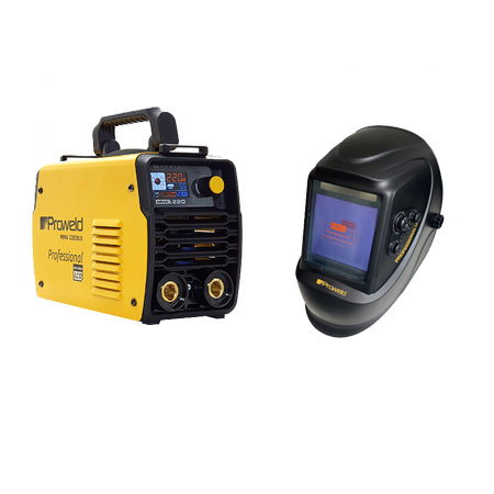 Pachet promotional Invertor sudura profesional ProWeld MMA-220LCD + Masca de sudare ProWeld LY-800H1 cu 4 senzori, clasa optica 1111 [0]