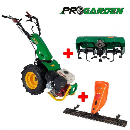 Motosape si motocultoare - Pachet promotional Motocultor multifunctional Progarden BT330/G177 + Freza tractata Progarden BT-X65 + bara cosire 1200mm, ulei motor si transmisie