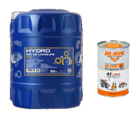 Accesorii utilaje agricole - Pachet ulei motor si ulei hidraulic pentru despicator RURIS DLVH2200 22T