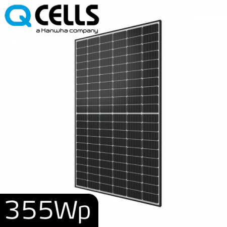 Panouri solare policristaline - Panou fotovoltaic 355 Wp monocristalin Q Cells, Mono Q Peak Duo G6 Black Frame