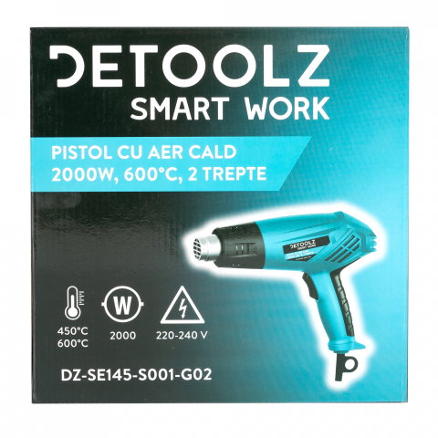 Pistol aer cald 2000 W 2 trepte 600ᵒC [1]
