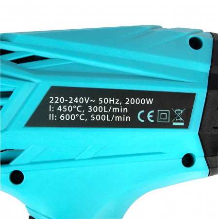 Pistol aer cald Detoolz DZ-SE145, 2000 W 2 trepte 600ᵒC [4]