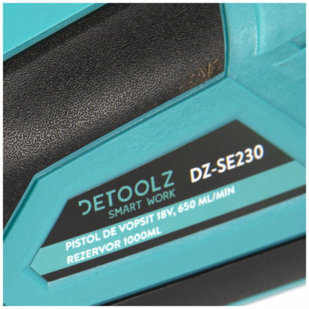 Pistol vopsit Detoolz DZ-SE230 18V 600ml/min rezervor 1000ml [6]