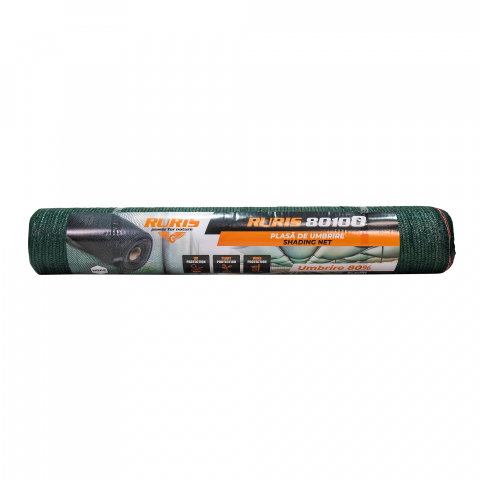 Plasa de umbrire, mascare gard - Plasă de umbrire RURIS 80100 80% grad de umbrire, protectie UV, 2m x 50m
