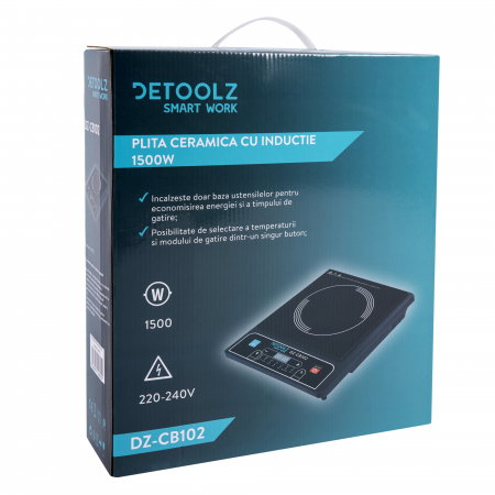 Plita ceramica cu inductie 1500W Detoolz DZ-CB102 [2]
