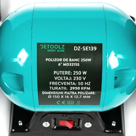 Polizor de banc Detoolz DZ-SE139 250W 6" MD3215S [4]