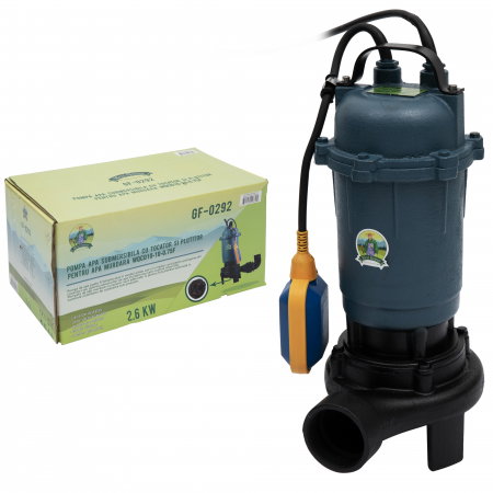 Pompa apa murdara cu tocator si plutitor EUROAQUA Micul fermier GF-0292, 2 toli. 2.6 kw [3]