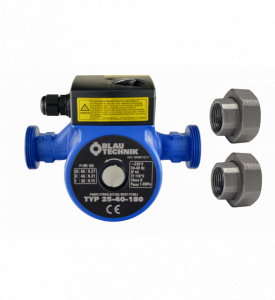 Pompe de circulatie - Pompa circulatie apa potabila BlauTechnik 25-40/180, racorduri incluse