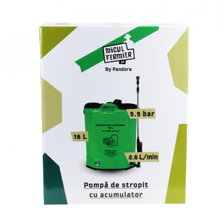 Pompa de stropit cu acumulator Micul Fermier 16L [10]