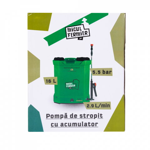 Pompa de stropit cu acumulator, Micul Fermier 16L [12]