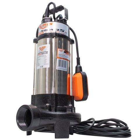 Pompa submersibila cu tocator RURIS Aqua 35, 1300W, 18 m³/h, apa murdara, flotor automat [1]