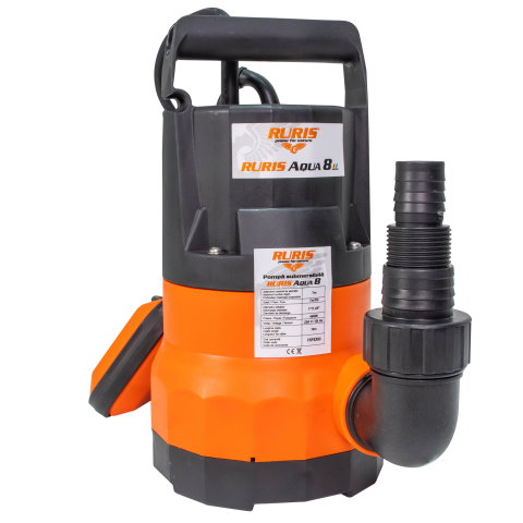 Pompa submersibila pentru apa curata RURIS Aqua 8, 400W, 7 m³/h, flotor automat [2]