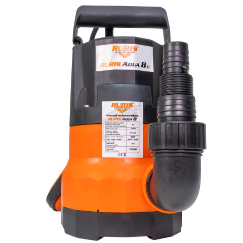 Pompa submersibila pentru apa curata RURIS Aqua 8, 400W, 7 m³/h, flotor automat [1]