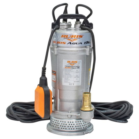 Pompe de apa - Pompa submersibila pentru apa curata RURIS Aqua 11S, 550W, 25m, 3.6 m³/h, flotor automat