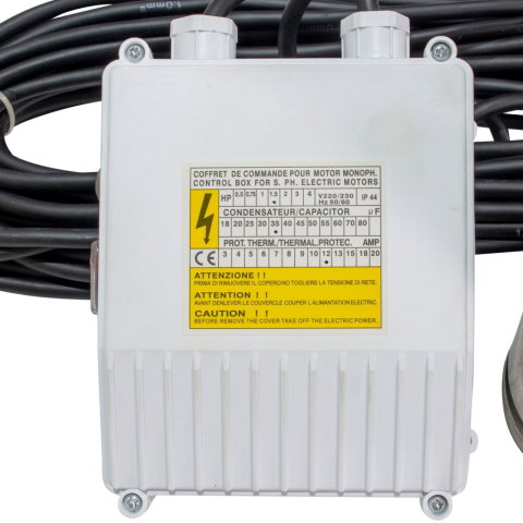 Pompa submersibila pentru puturi RURIS Aqua 104, 1100W, 100m, 1.8 m³/h, panou control inclus [2]