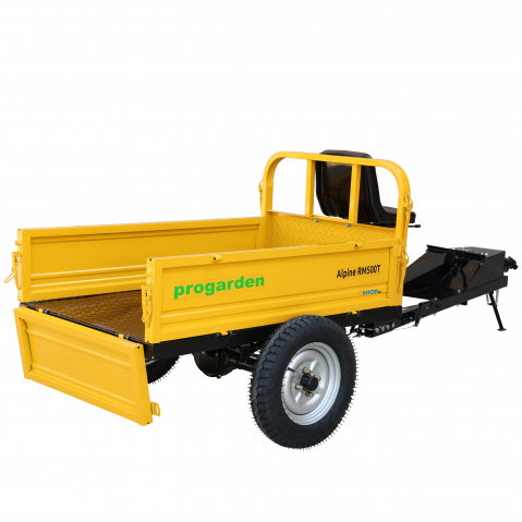 ProGARDEN Alpine RM500T Remorca cu tractiune 500kg, 1 osie, prindere bolt pentru motocultor, roti 5.00-12 [3]