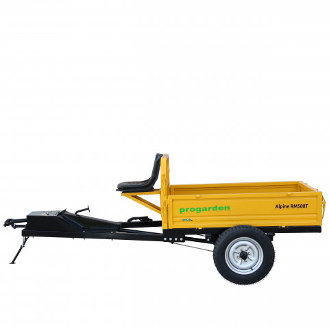 ProGARDEN Alpine RM500T Remorca cu tractiune 500kg, 1 osie, prindere bolt pentru motocultor, roti 5.00-12 [2]