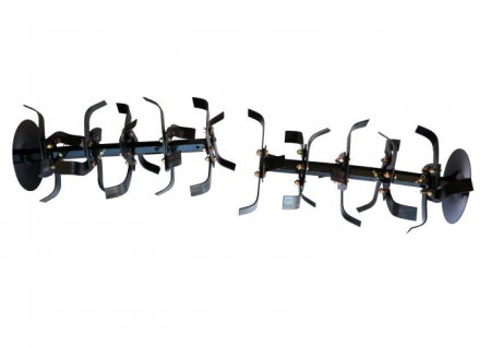 Accesorii utilaje agricole - ProGARDEN Ansamblu sapare, hex 32mm, 2x4x(3+1+1+D) segmente - freze pentru pentru mini tractor Campo