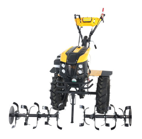 Motosape si motocultoare - ProGARDEN Campo 1873V2 Alpine motocultor 18CP, 2+1 trepte, 3+1+1 freze, roti 6.00-12, benzina, EU V, pornire electrica, 2 prize putere
