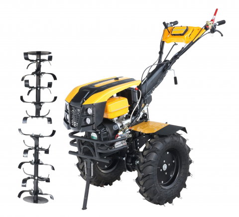 ProGARDEN Pachet Campo 1873 Alpine V2 Motocultor 18CP + Plug simplu + Plug bilonat/rarita + 4L Ulei [1]