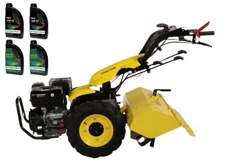 Motosape si motocultoare - ProGARDEN Campo U16E motocultor multifunctional 14CP, benzina, EU V, pornire electrica, 3+2 viteze, reductor cu freza tractata 90 cm + ulei motor si transmisie CADOU