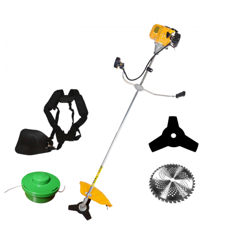 Motocoase si trimmere - ProGARDEN MC24P Motocoasa de umar 2.4CP, benzina 2t cu 4 accesorii