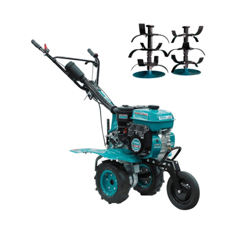 Motosape si motocultoare - Motocultor pe benzina TOTAL TGC5001 6.5 CP cu roti si freze