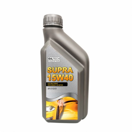 Accesorii utilaje agricole - Oiltech SUPRA 15W40 Ulei de motor multigrad performant, 4 timpi, ambalaj plastic 1L