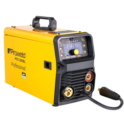 Aparate de sudura - ProWELD MIG 200BL LED Synergetic, MIG/MAG, MMA, Oțel, Inox, Aluminiu, Fontă, 200A