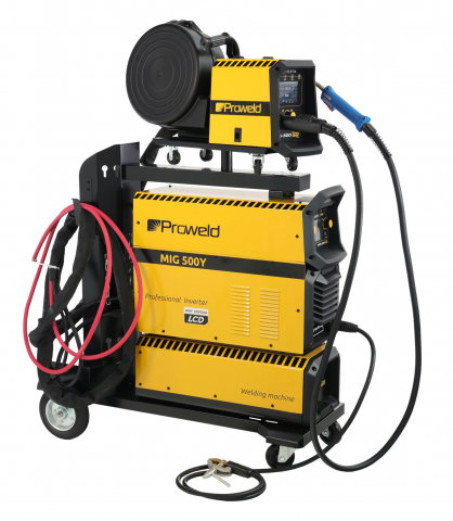 Aparate de sudura - ProWELD MIG 500Y Synergetic Invertor sudare profesional MIG/MAG, MMA, Lift TIG + derulator detasabil