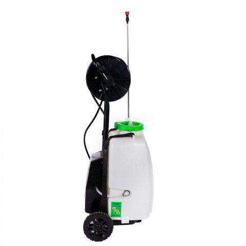 Pulverizator Micul Fermier cu acumulator si roti, bazin de 40L, furtun 30 m, lance telescopica [9]