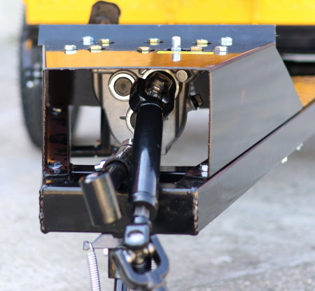 Remorca cu tractiune ProGARDEN Alpine RM500T 4681000003 500kg cu obloane, 1 osie, prindere bolt pentru motocultor [2]