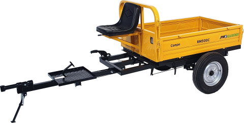 Accesorii utilaje agricole - Remorca motocultor ProGARDEN Campo RM500C 468100RM500C 500kg interior bena 830x1310x280mm