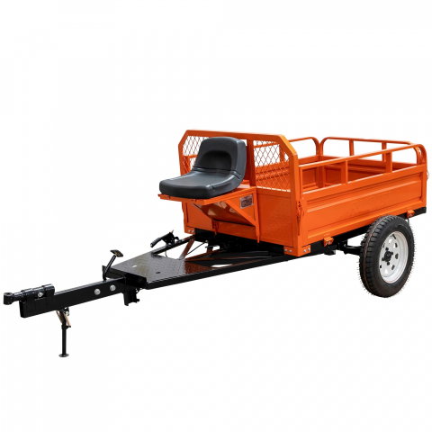 Accesorii utilaje agricole - Remorca Ruris 550S 550kg basculabila, sistem franare, dimensiune bena 1400x1000x450 mm