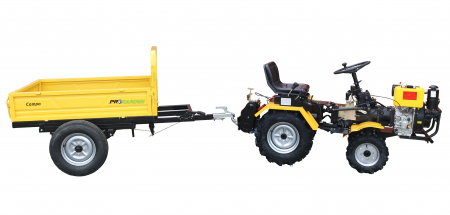 Remorca pentru minitractor ProGARDEN Campo RM500CT 500kg, 1 osie, prindere cupla [1]